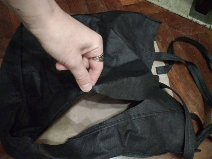 порезанная сумка